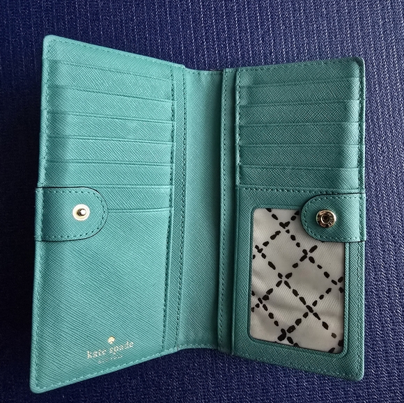 Kate Spade Teal Wallet - Picture 2 of 4